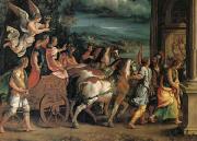 Giulio Romano The Triumph o Titus and Vespasian (mk05) Sweden oil painting artist